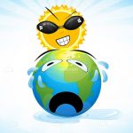 Evil Sun and Crying Earth Cartoon